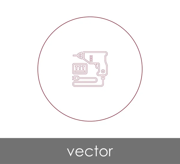 Icône perceuse électrique — Image vectorielle