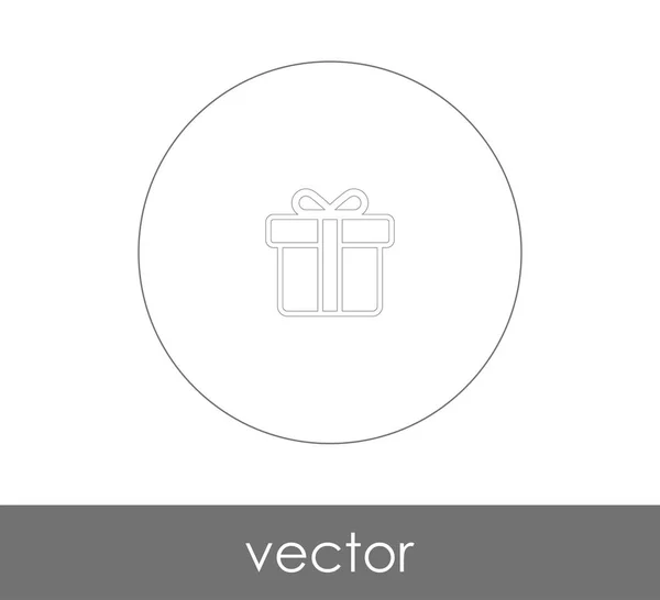 Icono Regalo Para Diseño Web Aplicaciones — Vector de stock