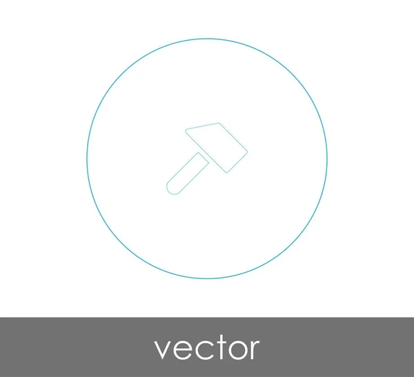 Icono Martillo Para Diseño Web Aplicaciones — Vector de stock