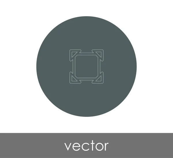 Vollbild-Symbol — Stockvektor