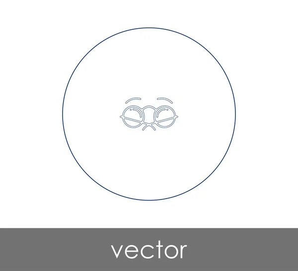 Значок Знака Очков Векторная Иллюстрация — стоковый вектор