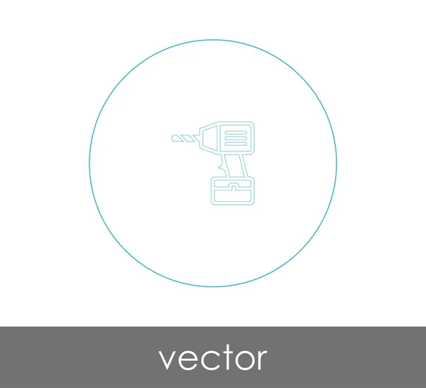 Icono de perforadora eléctrica — Vector de stock