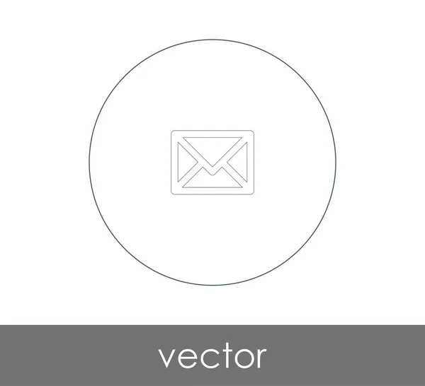 Ilustración Vectorial Icono Sobre Signo — Vector de stock