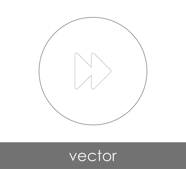 Icono Avance Rápido Para Diseño Web Aplicaciones Ilustración Vectorial — Vector de stock