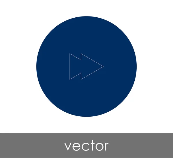Ícone Avanço Rápido Para Web Design Aplicações Ilustração Vetorial — Vetor de Stock