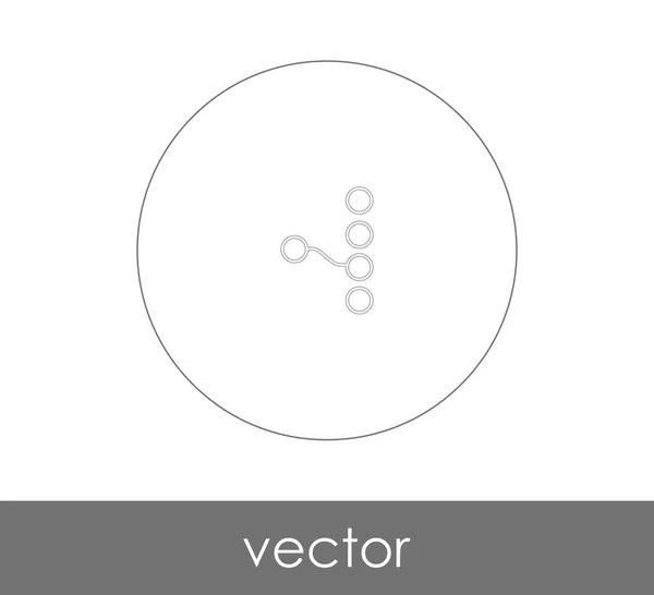 Иерархия Веб Значок Векторная Иллюстрация — стоковый вектор