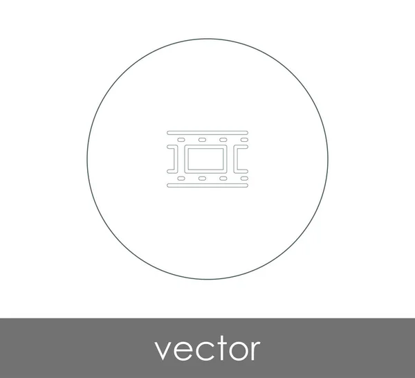 Icono Película Para Diseño Web Aplicaciones Ilustración Vectorial — Vector de stock