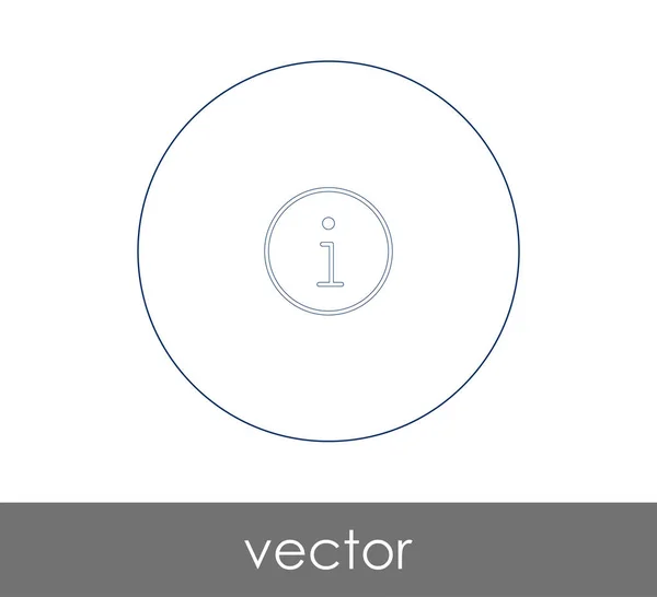 Teken Informatiepictogram Voor Webdesign Applicaties — Stockvector