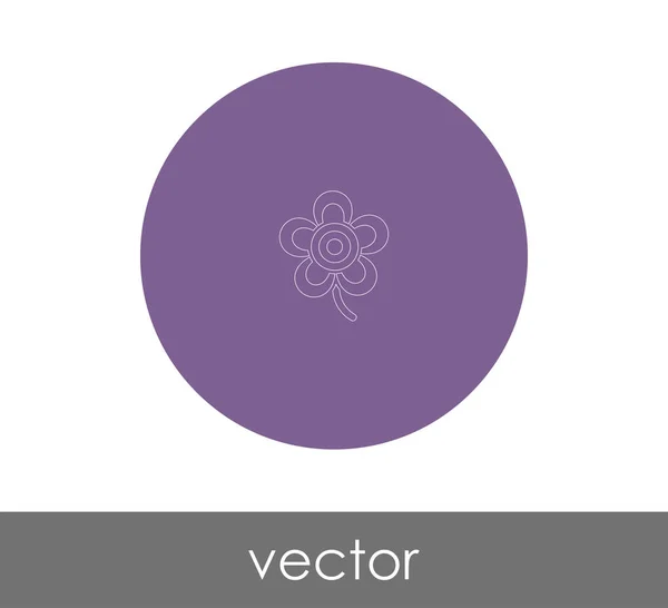 Icono Flor Para Diseño Web Aplicaciones — Vector de stock