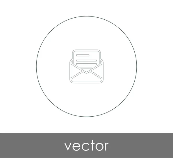 Ilustrasi Vektor Ikon Amplop - Stok Vektor