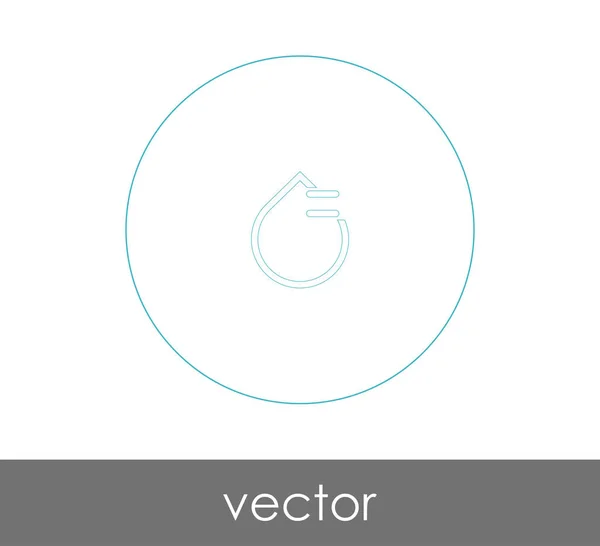 Ilustrație Vectorială Picătură Pictogramă — Vector de stoc