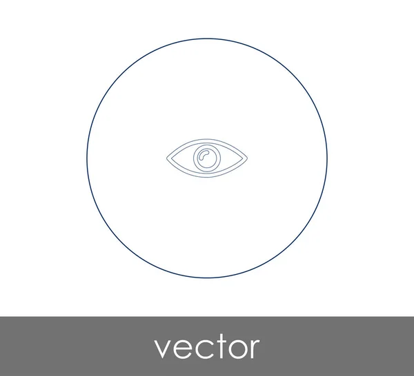 Ikon Grafik Mata Ilustrasi Vektor - Stok Vektor