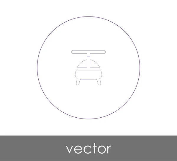 Vektorové Ilustrace Design Vrtulníku Ikony — Stockový vektor