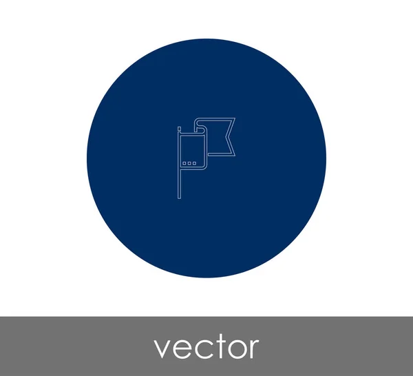 Vektor Illustration Design Des Flaggensymbols — Stockvektor