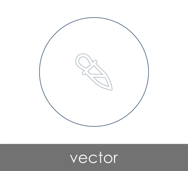 Dropper Medicinsk Ikon Vektorillustration — Stock vektor