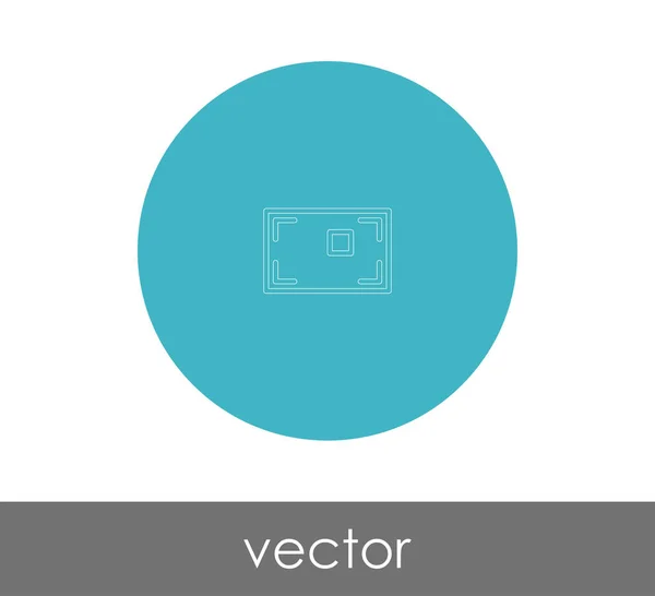 Icono de enfoque de cámara — Vector de stock