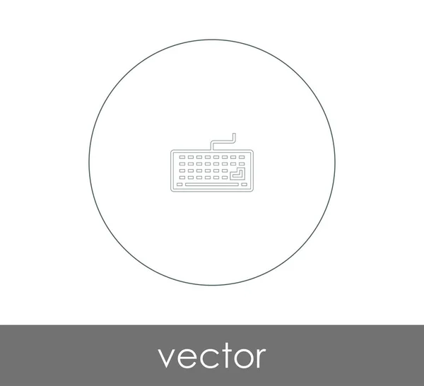 Icono Del Teclado Vector Ilustración Logotipo — Vector de stock