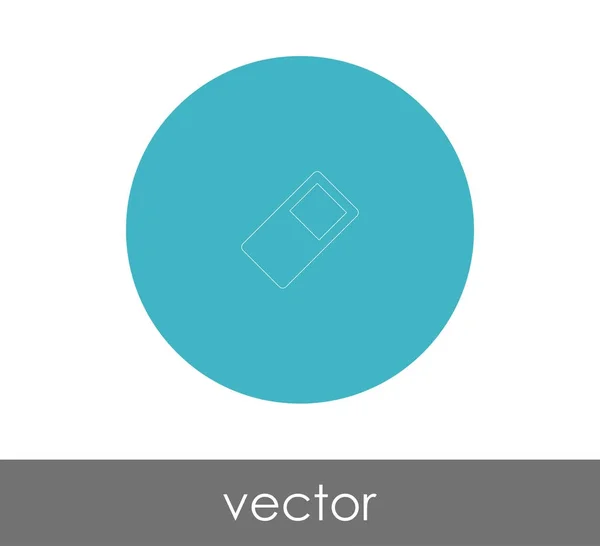 Borrador Icono Papelería Ilustración Vectores — Vector de stock