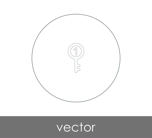 Icono Clave Para Diseño Web Las Aplicaciones — Vector de stock