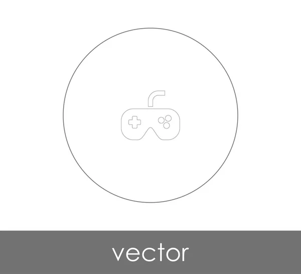 Joystick Ícone Vetor Ilustração — Vetor de Stock