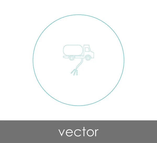Plynový vozík ikona — Stockový vektor