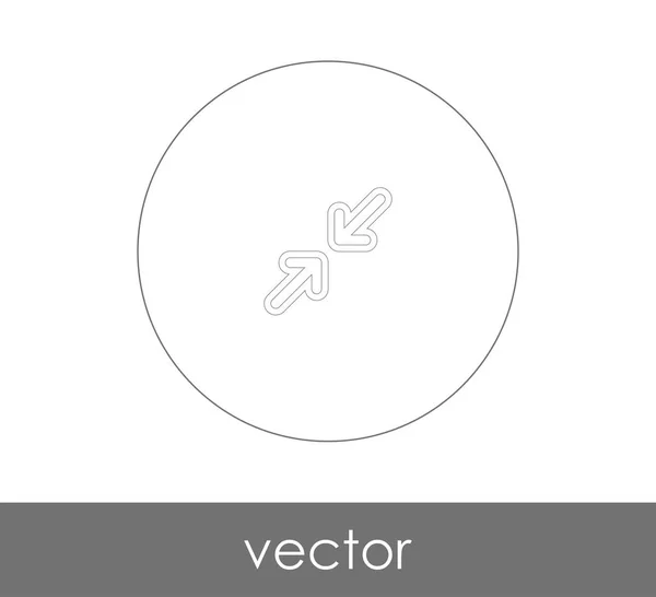 Icono de flecha ajuste — Vector de stock