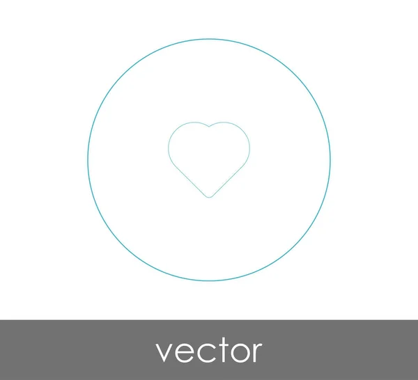 Herz Web Icon Vektorillustration — Stockvektor