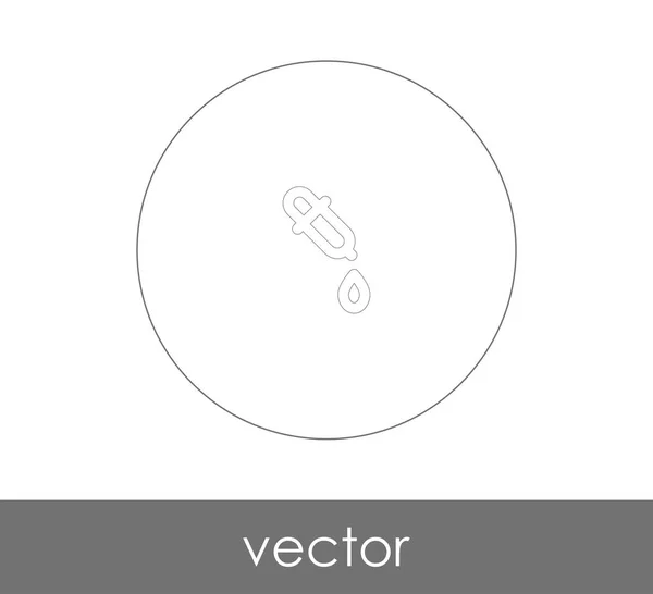 Cuentagotas icono web — Vector de stock