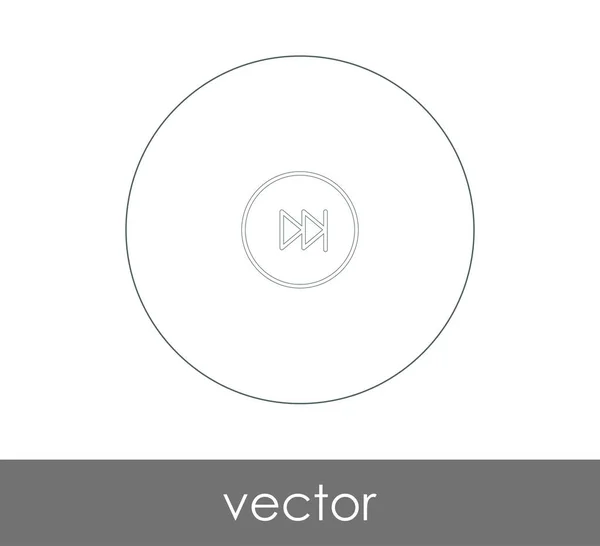 Vooruitspoelen Pictogram Voor Webdesign Applicaties Vectorillustratie — Stockvector