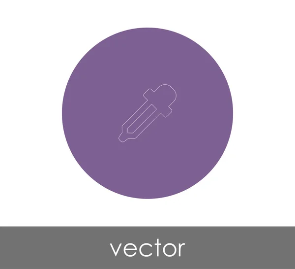 Druppelaar Medische Pictogram Vectorillustratie — Stockvector