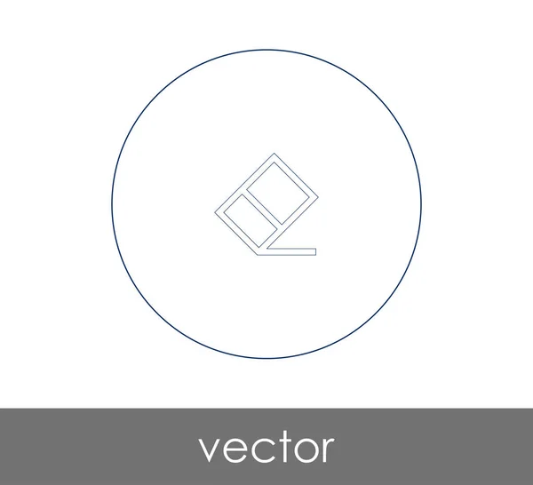 Borrador Icono Vector Ilustración Logotipo — Vector de stock