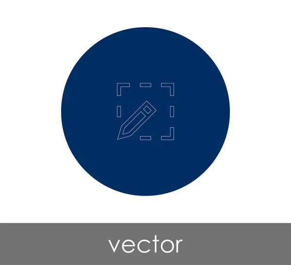 Concept pictogram bewerken — Stockvector