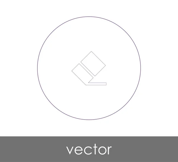 Vektor Illustration Design Von Radiergummi Symbol — Stockvektor