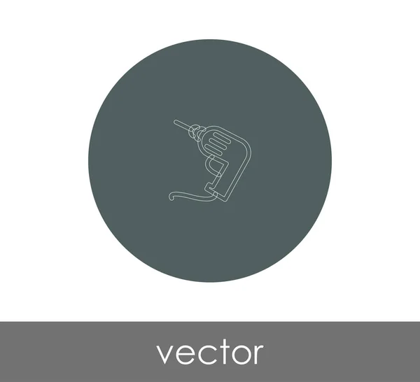 Icône perceuse électrique — Image vectorielle