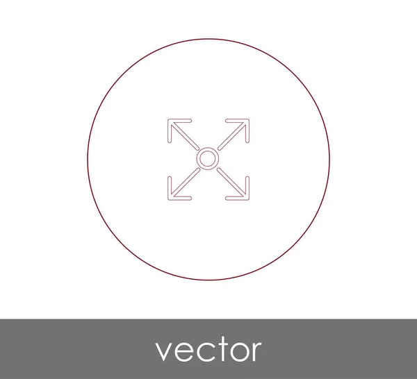 Pictogram op het volledige scherm — Stockvector