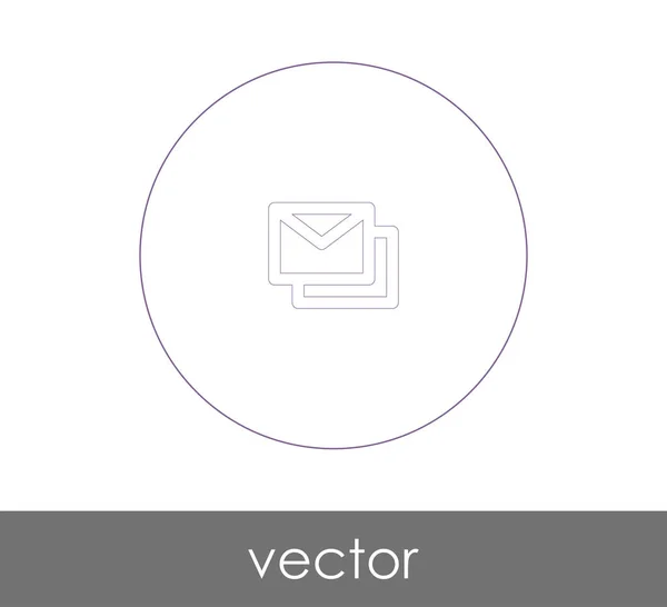 Vector Illustration Envelope Icon Sign — Stock Vector