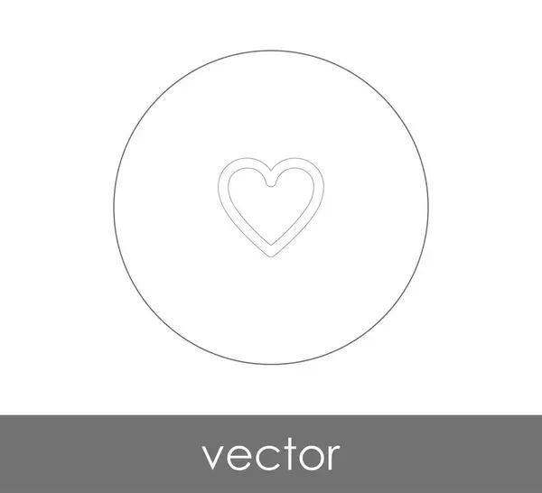 Herz Web Icon Für Web Design Und Anwendungen — Stockvektor