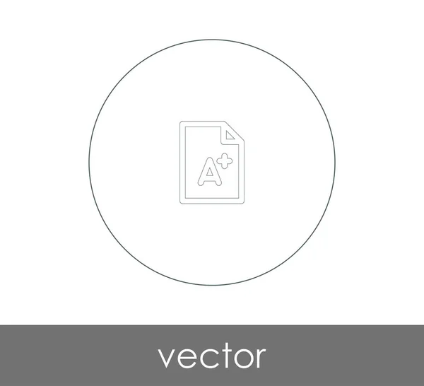 Hervorragende Note Symbol Vektor Illustration — Stockvektor