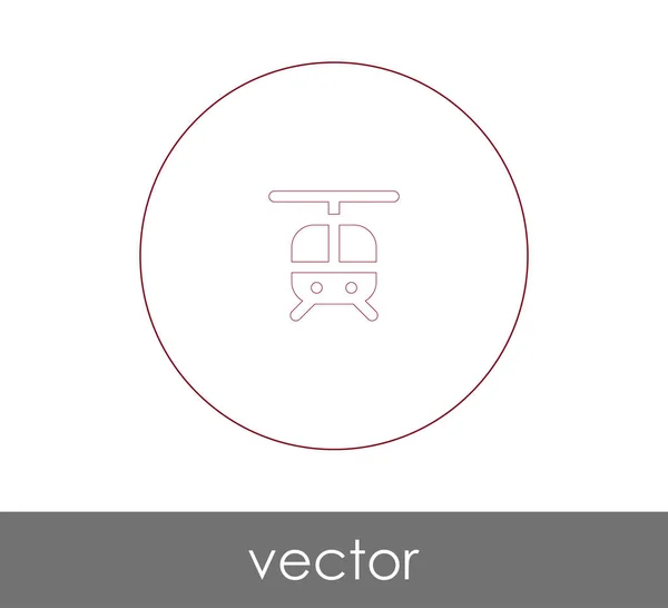 Helikopter Web Symbol Vektorillustration — Stockvektor