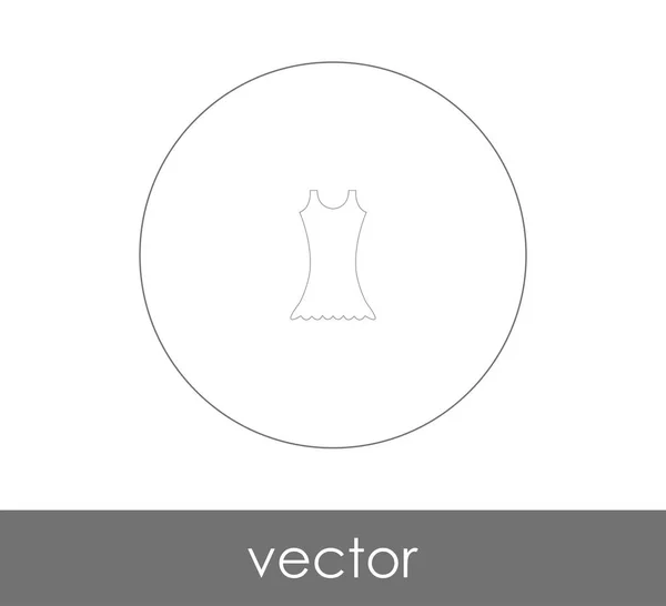 Design Ilustração Vetorial Ícone Vestido — Vetor de Stock