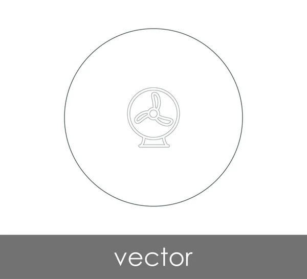 Fan icon symbol — Stock Vector
