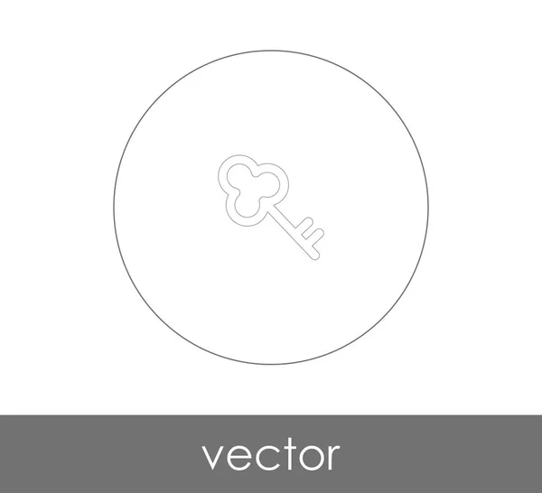 Icono Clave Vector Ilustración — Vector de stock