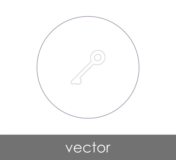 Icono Clave Para Diseño Web Las Aplicaciones — Vector de stock