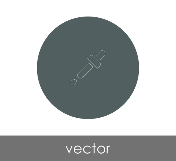 Dropper Medicinsk Ikon Vektorillustration — Stock vektor