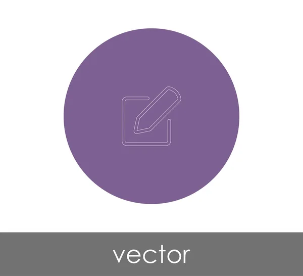 Editar icono de concepto — Vector de stock