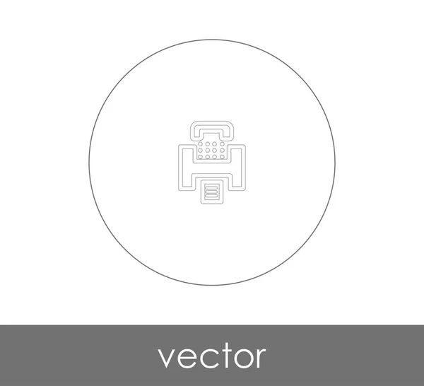 Faxgerät Symbol Für Webdesign Und Anwendungen — Stockvektor
