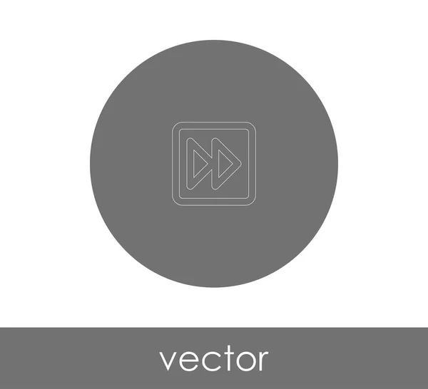 Icono Avance Rápido Para Diseño Web Aplicaciones Ilustración Vectorial — Archivo Imágenes Vectoriales
