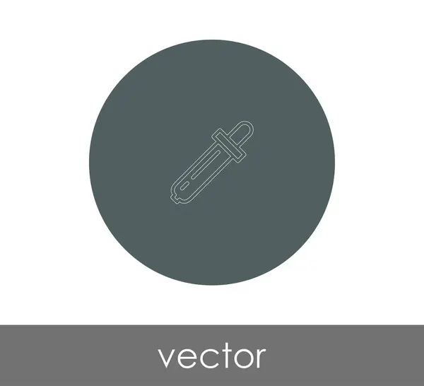 Pipette Web-Symbol — Stockvektor