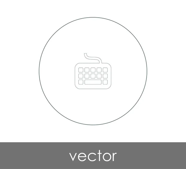 Diseño Ilustración Vectorial Del Icono Del Teclado — Archivo Imágenes Vectoriales