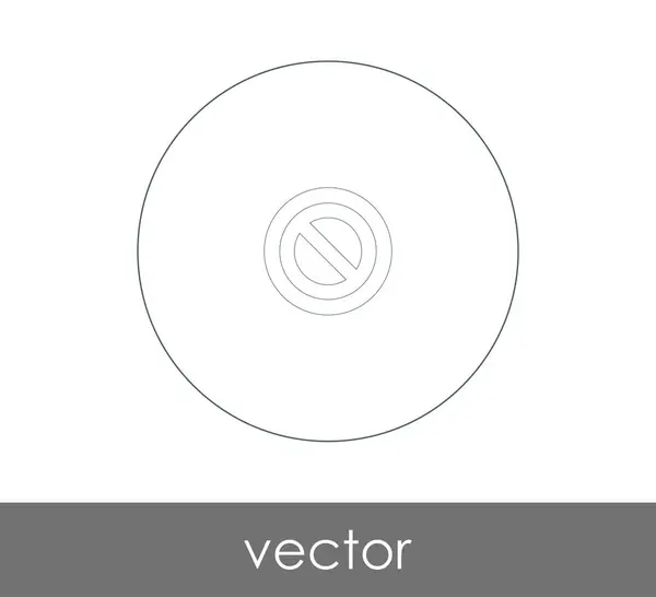 Verbotenes Zeichen Symbol Für Webdesign Und Anwendungen Vektorillustration — Stockvektor